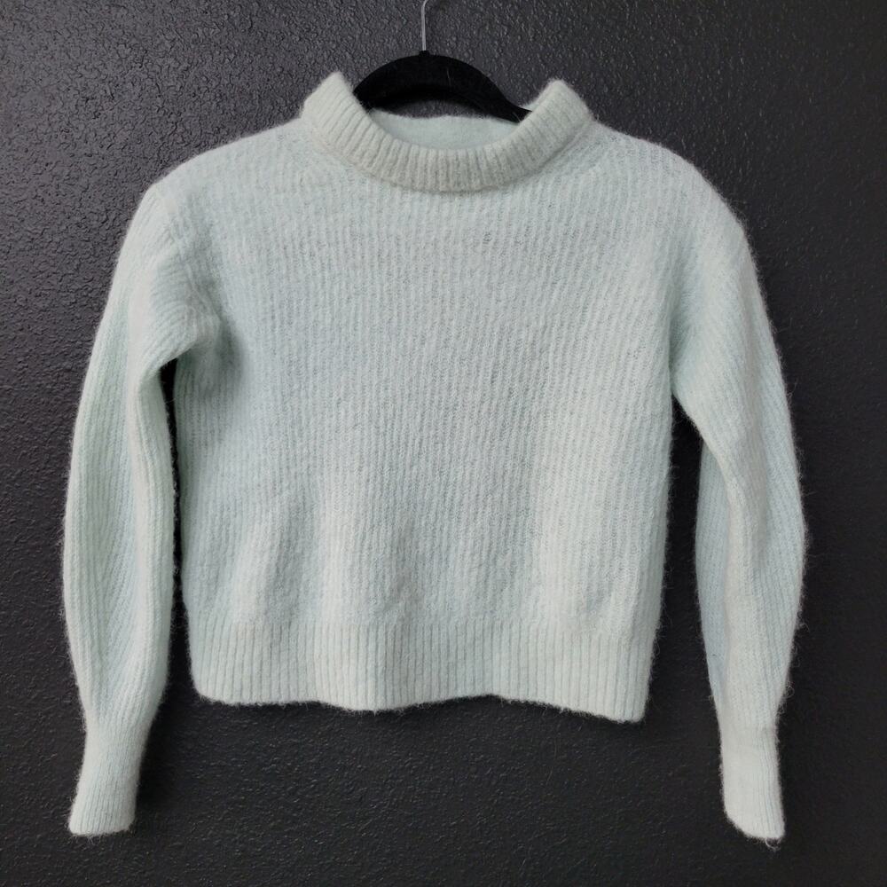 Everlane Alpaca Merino Wool Sweater Women's Small Cropped Knit Crewneck Cozy
